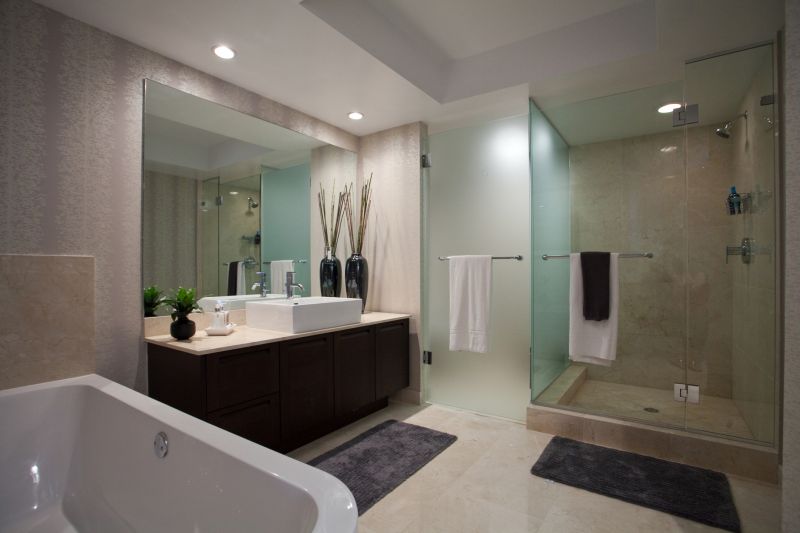 Bathroom with Multiple Shower Heads