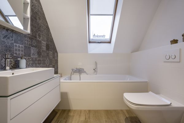 Attic Bathroom Construction in Falls Church